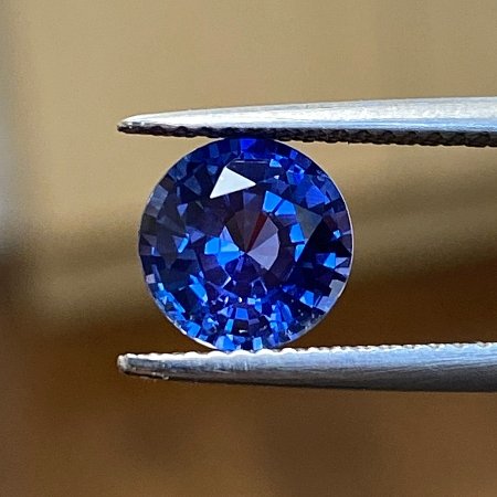 2.02 ct Round Blue Natural Sapphire