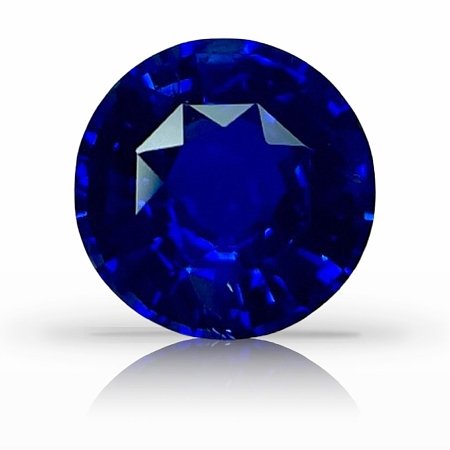 2.18 ct Round Blue Natural Sapphire