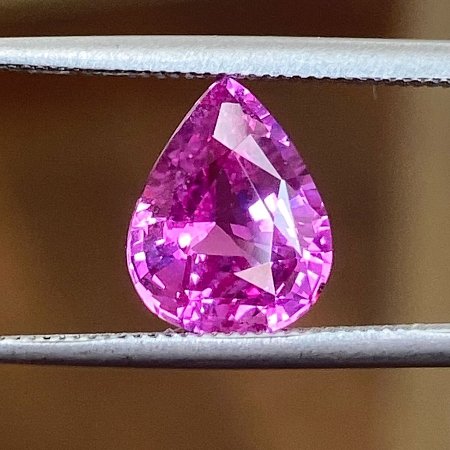 2.52 ct Pear Pink Natural Sapphire