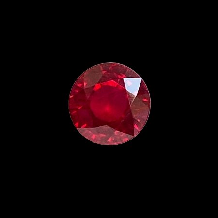 1.38 ct Round Red Natural Ruby