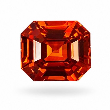 5.17 ct Emerald Orange Natural Sapphire
