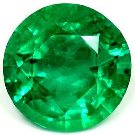 2.35 ct Round Green Natural Emerald