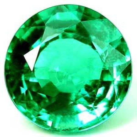 1.30 ct Round Green Natural Emerald