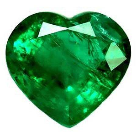 1.78 ct Heart Green Natural Emerald