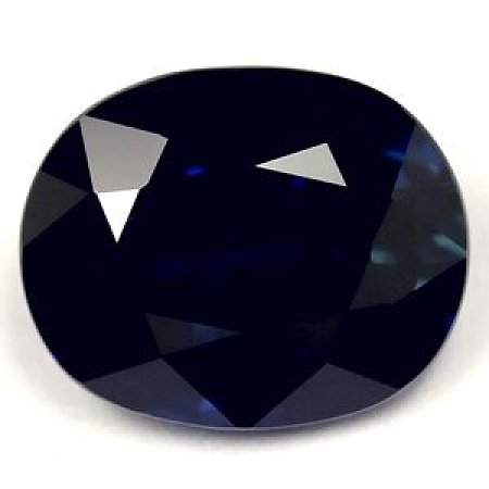 2.95 ct Oval Blue Natural Sapphire
