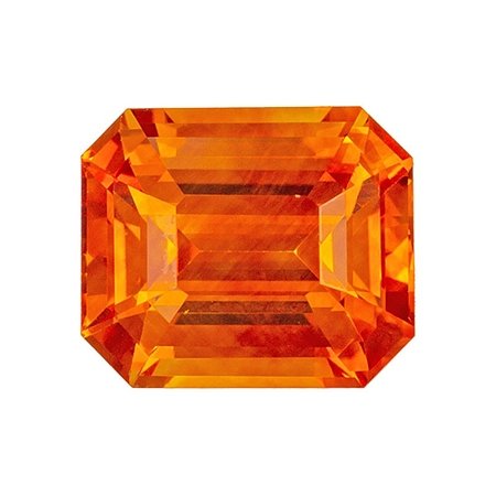 3.12 ct Emerald Orange Natural Sapphire