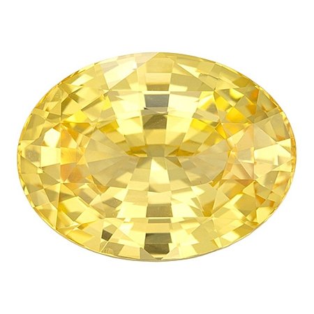 8.54 ct Oval Yellow Natural Sapphire