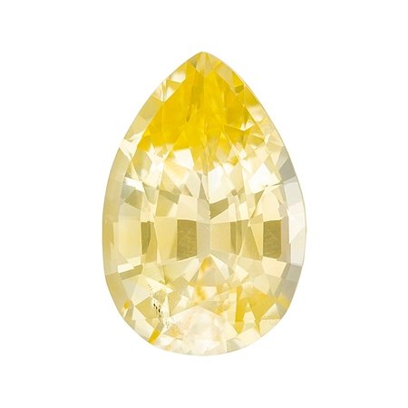 2.08 ct Pear Yellow Natural Sapphire