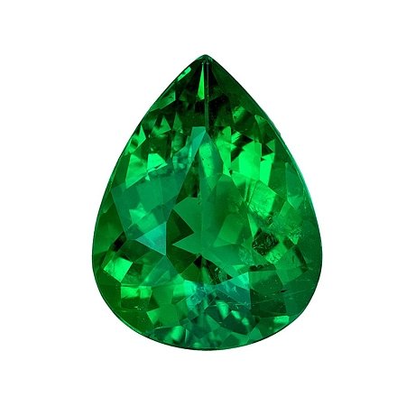1.52 ct Pear Green Natural Emerald