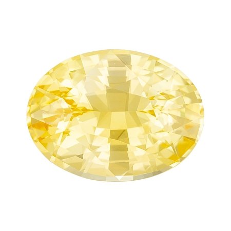 3.09 ct Oval Yellow Natural Sapphire