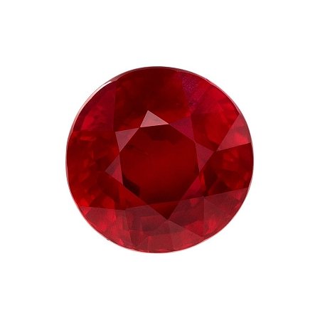 2.40 ct Round Red Natural Ruby