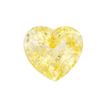 1.32 ct Heart Yellow Natural Sapphire
