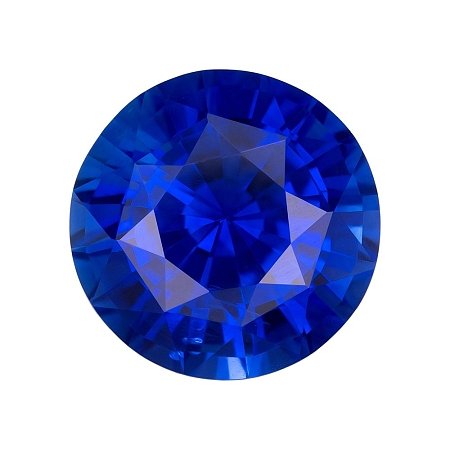 3.50 ct Round Blue Natural Sapphire