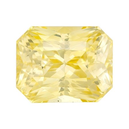 5.03 ct Radiant Yellow Natural Sapphire