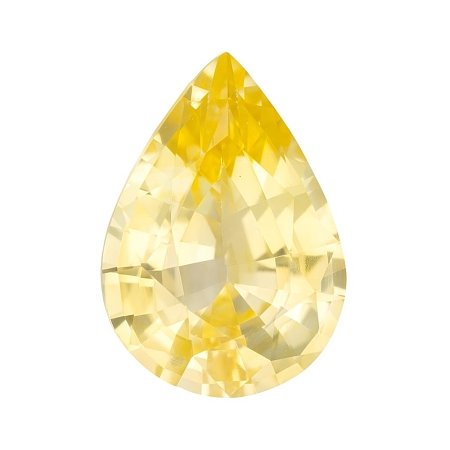 2.21 ct Pear Yellow Natural Sapphire