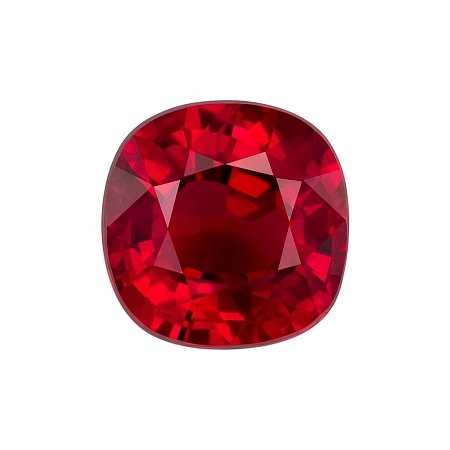 1.53 ct Cushion Red Natural Ruby