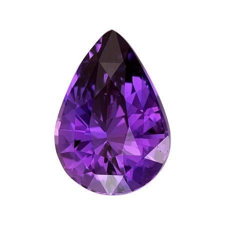 2.06 ct Pear Purple Natural Sapphire