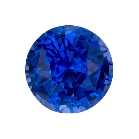 3.31 ct Round Blue Natural Sapphire