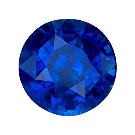4.18 ct Round Blue Natural Sapphire