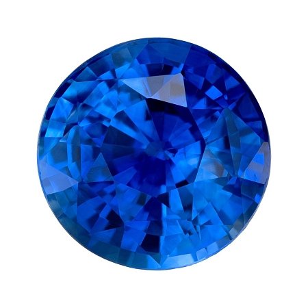 5.03 ct Round Blue Natural Sapphire