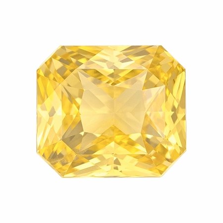 3.51 ct Radiant Yellow Natural Sapphire