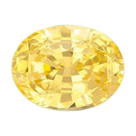 4.52 ct Oval Yellow Natural Sapphire
