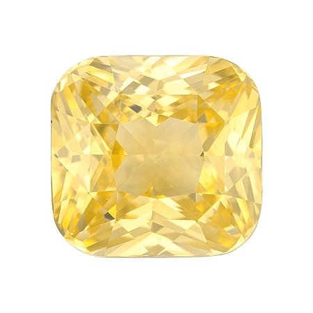 4.02 ct Cushion Yellow Natural Sapphire
