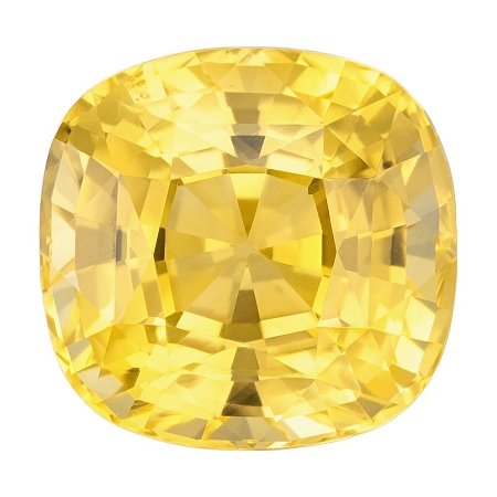 7.42 ct Cushion Yellow Natural Sapphire