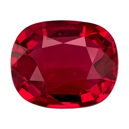 4.01 ct Cushion Red Natural Ruby
