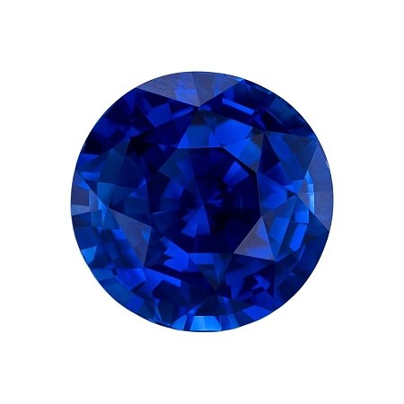 3.08 ct Round Blue Natural Sapphire
