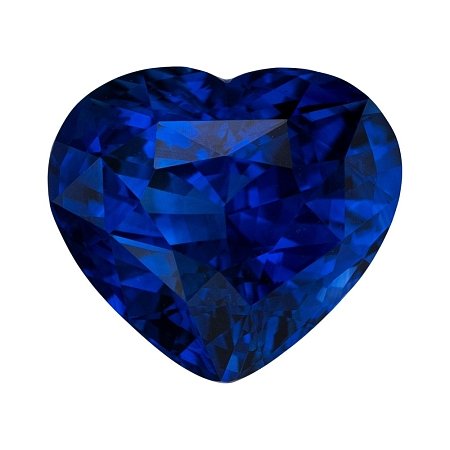 4.01 ct Heart Blue Natural Sapphire