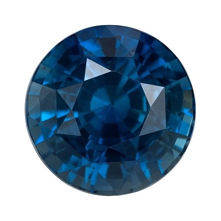 5.55 ct Round Blue Natural Sapphire