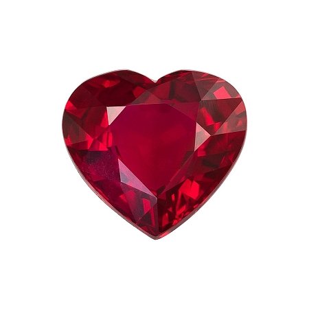 1.66 ct Heart Red Natural Ruby