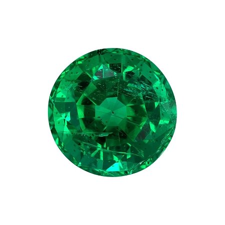 1.27 ct Round Green Natural Emerald