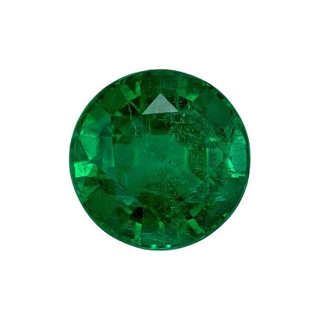 1.45 ct Round Green Natural Emerald