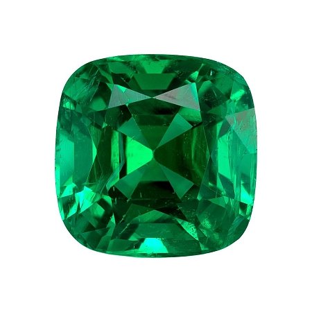 2.73 ct Cushion Green Natural Emerald