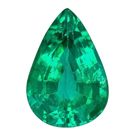 2.67 ct Pear Green Natural Emerald