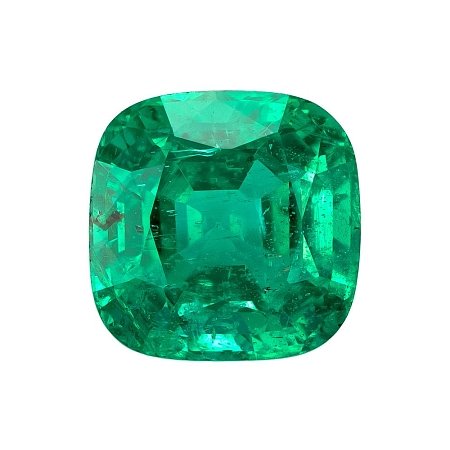 2.13 ct Cushion Green Natural Emerald