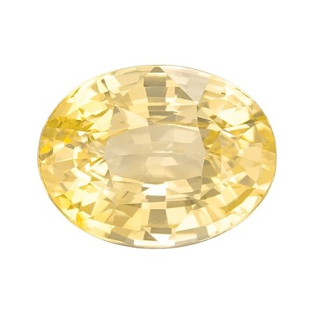 3.42 ct Oval Yellow Natural Sapphire