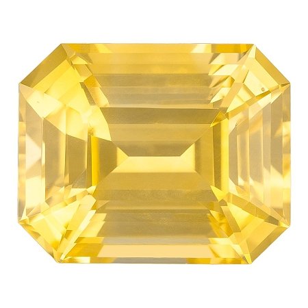 7.07 ct Emerald Yellow Natural Sapphire