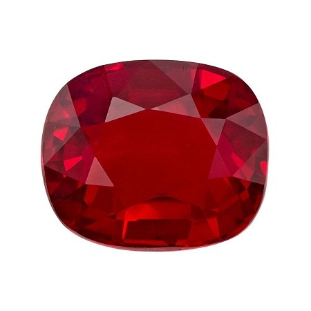 3.65 ct Cushion Red Natural Ruby