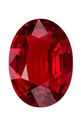 1.55 ct Oval Red Natural Ruby