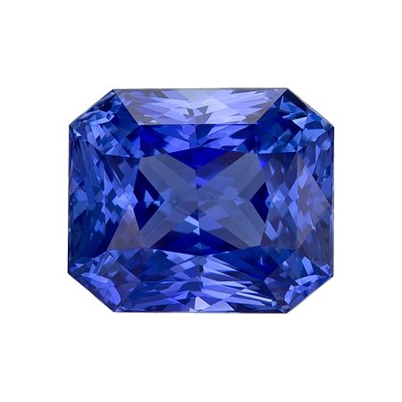 3.46 ct Radiant Blue Natural Sapphire