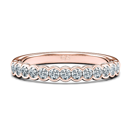 Selena Wedding Ring with Natural Diamonds 0.43ct Total Weight