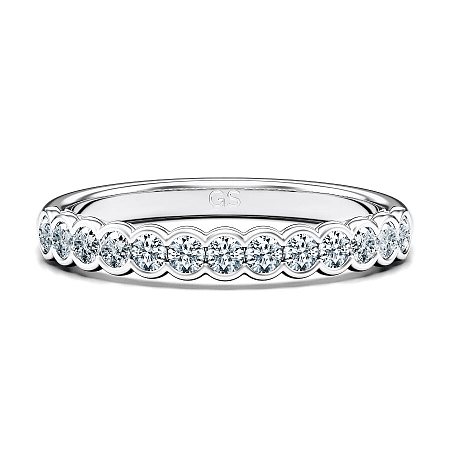 Selena Wedding Ring with Natural Diamonds 0.43ct Total Weight