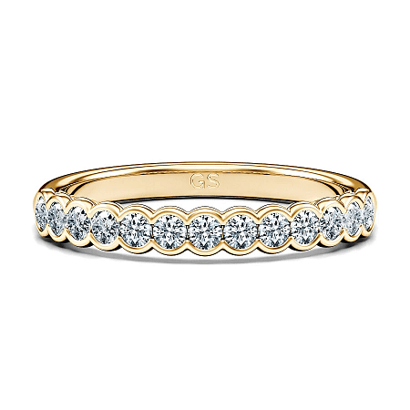 Selena Wedding Ring with Natural Diamonds 0.43ct Total Weight