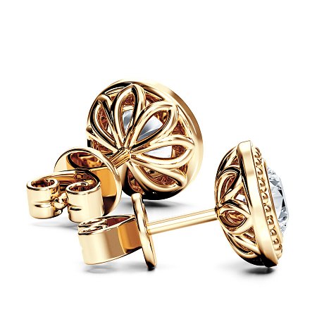 Sol Bezel Set Earrings