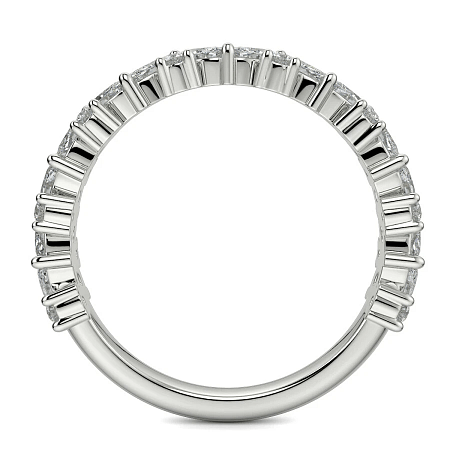 18ct Wg Scattered Marqui and Round Diamond Band