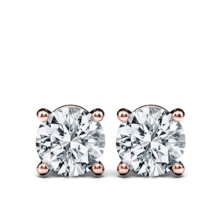 Earrings with 2 Lab Grown IGI Diamonds 0.76ct Total Weight