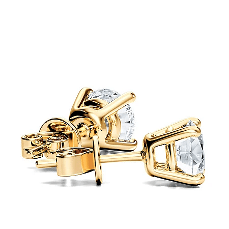 Earrings with 2 Lab Grown IGI Diamonds 2.11ct Total Weight